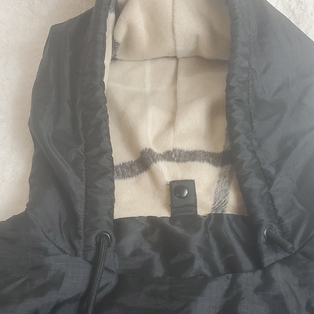 BEIS Black Hooded Cape With Front Pocket - Picture 11 of 16